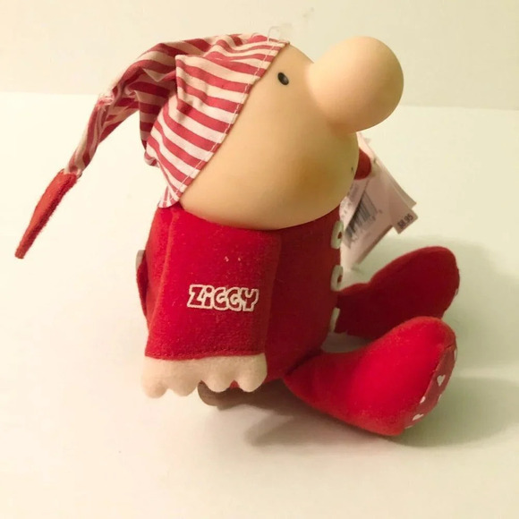 Vintage 1990 American Greetings Ziggy Valentines Day Plush Soft Doll - Picture 8 of 15